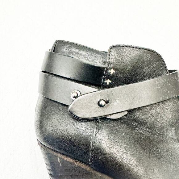 Rag & Bone Harrow Leather Cap-toe Ankle Booties Size 7.5 - Picture 6 of 7
